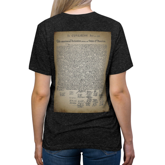 Declaration of Independence Unisex Triblend Tee