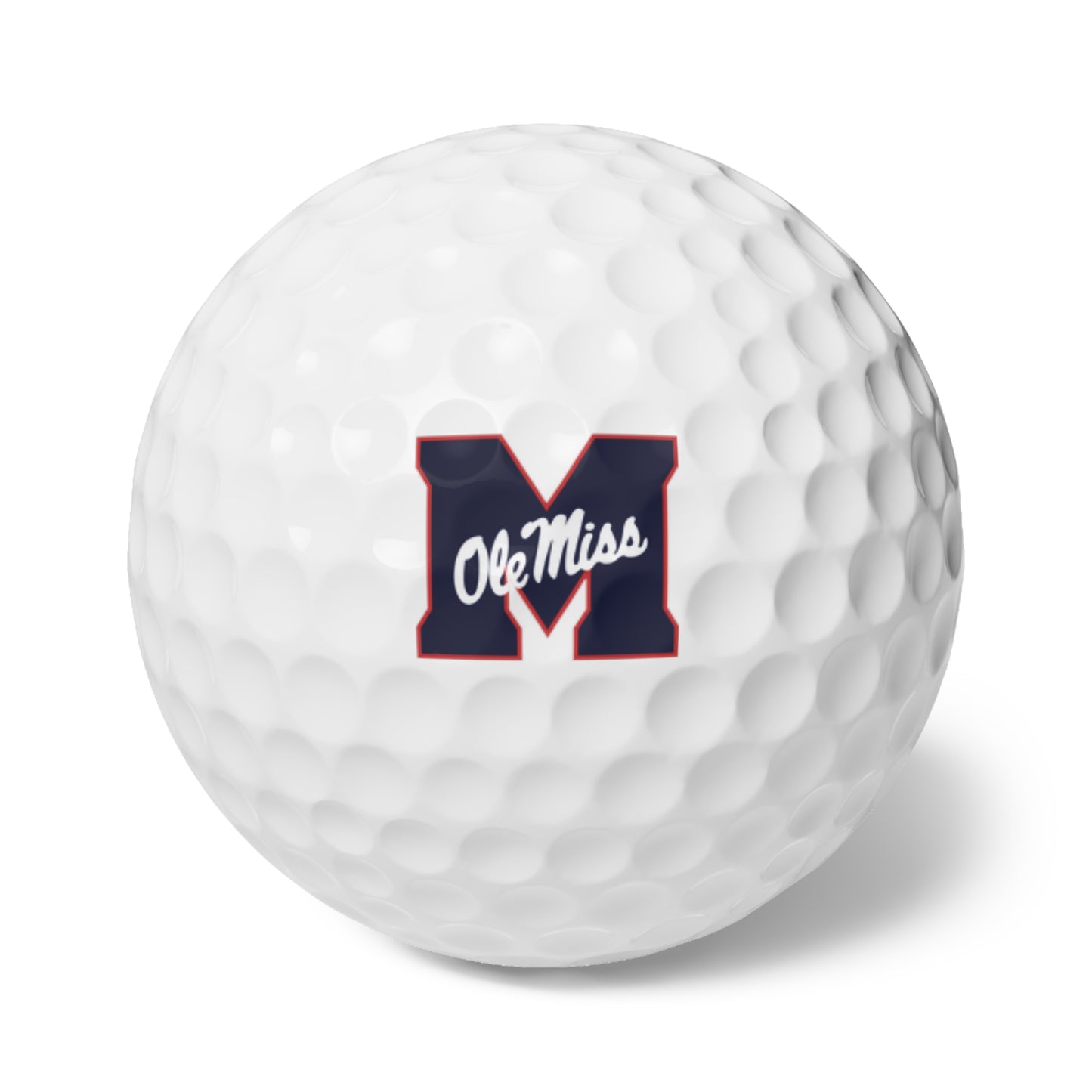 M Ole Miss Golf Balls, 6pcs