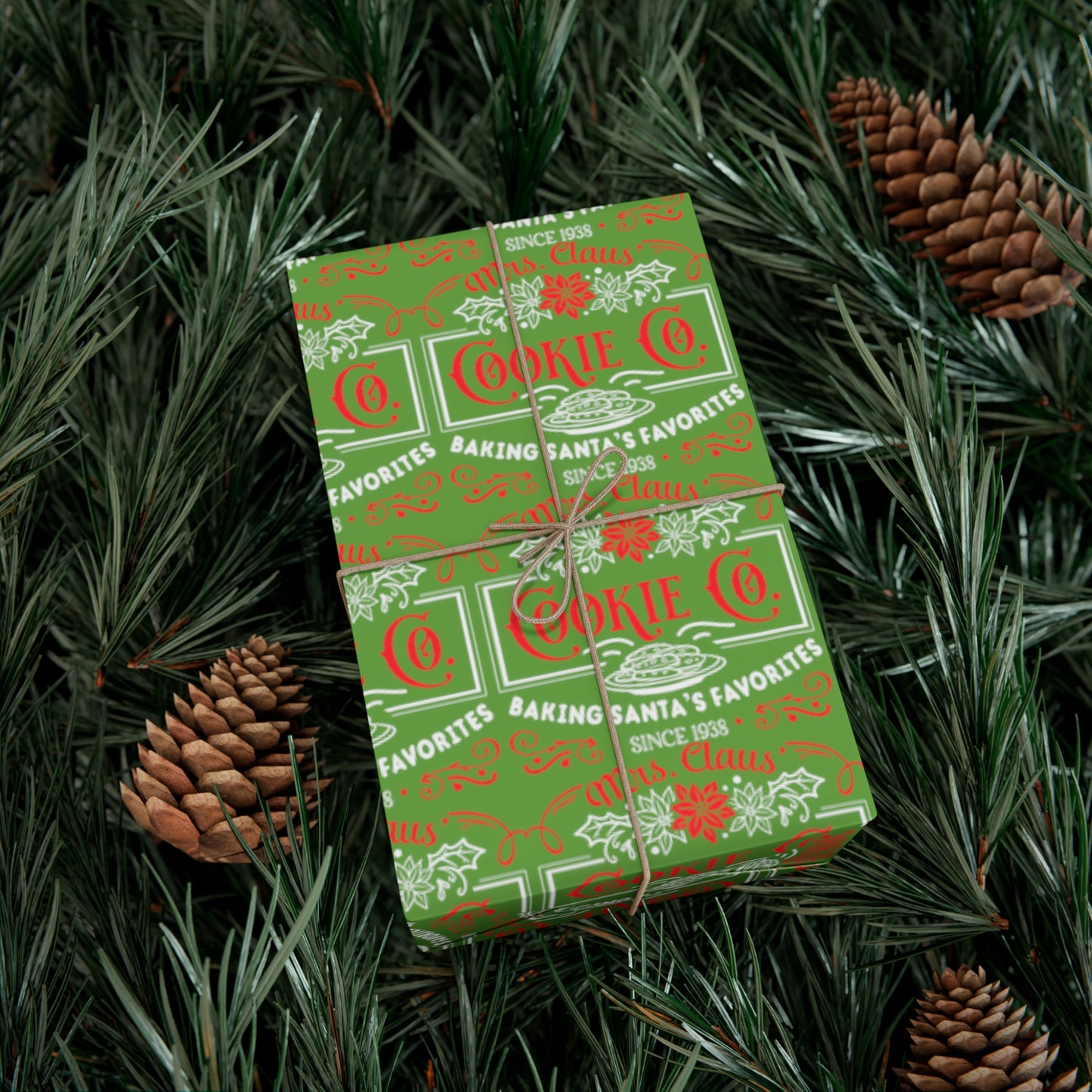 Mrs. Clause Cookie Company Gift Wrap Papers