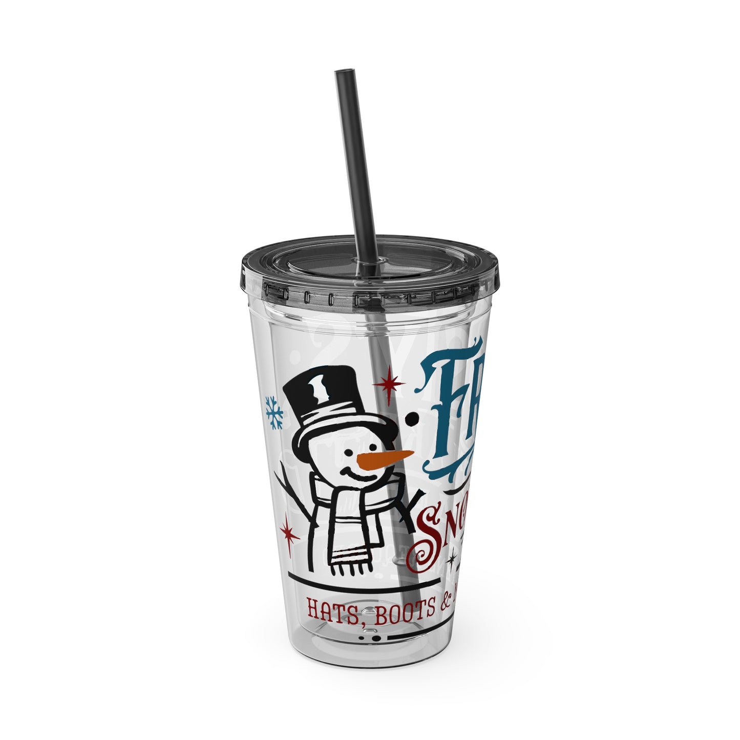 Frosty's Cafe Sunsplash Tumbler with Straw, 16oz