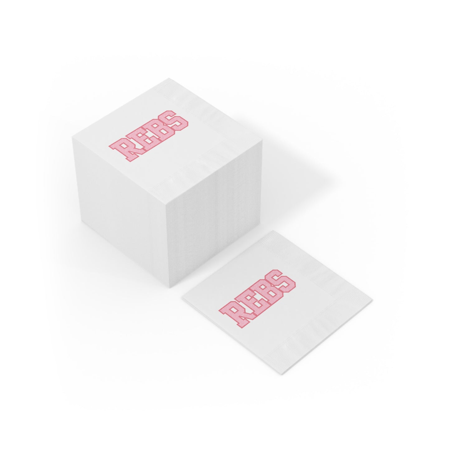 REBS White Coined Napkins