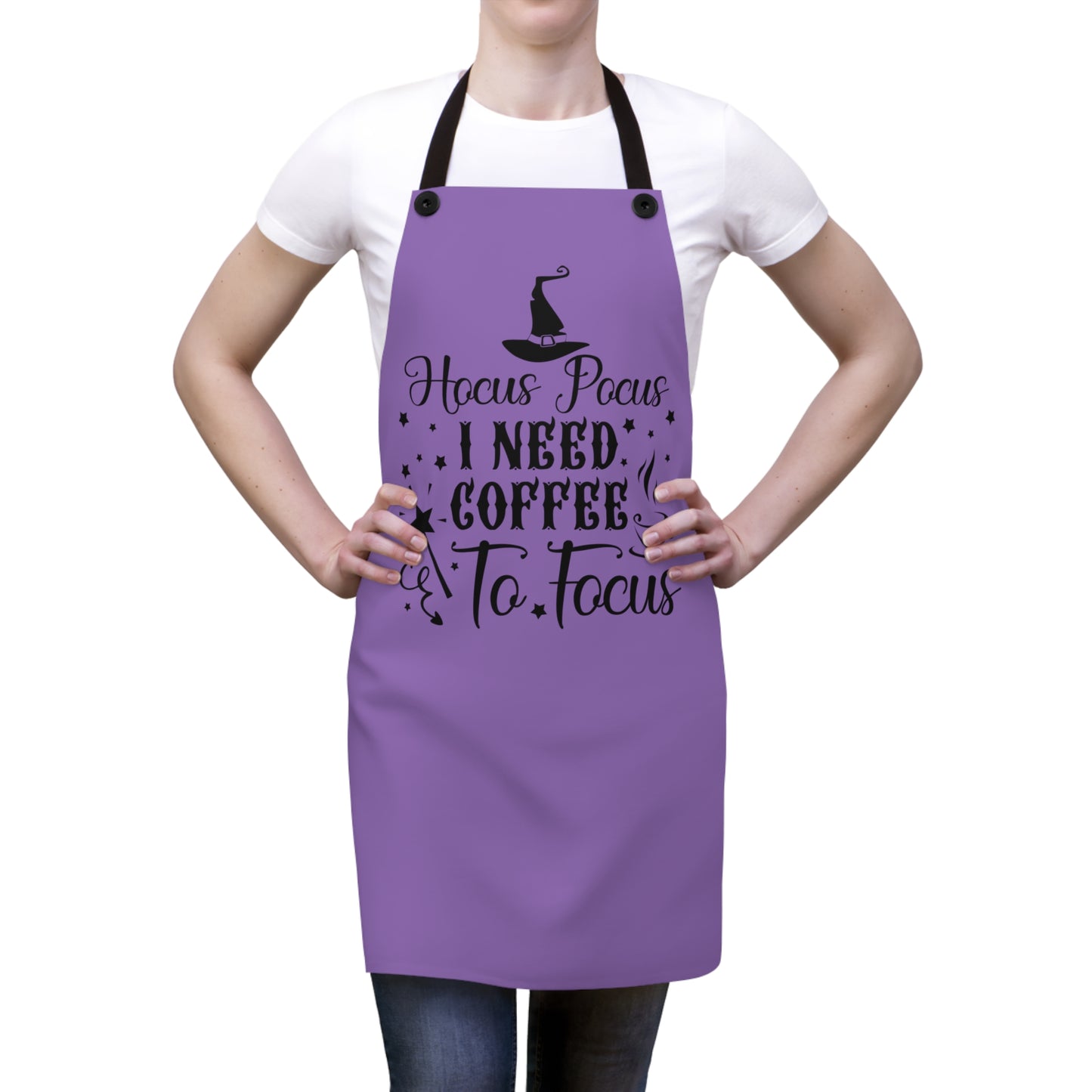Hocus Pocus I Need Coffee To Focus Apron (AOP)