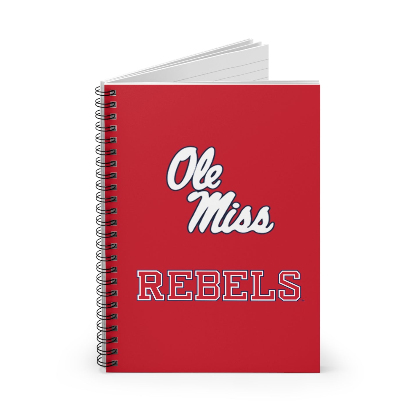 Ole Miss Rebels Spiral Notebook - Ruled Line - RED