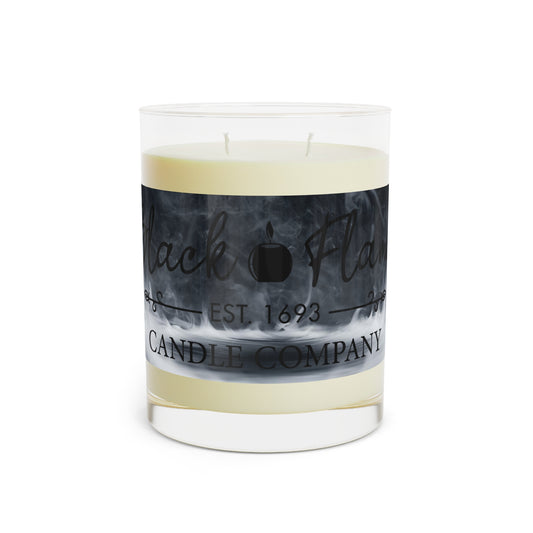 Black Flame Scented Candle - Full Glass, 11oz