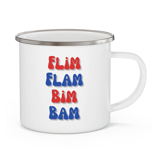 Flim Flam Bim Bam Enamel Camping Mug