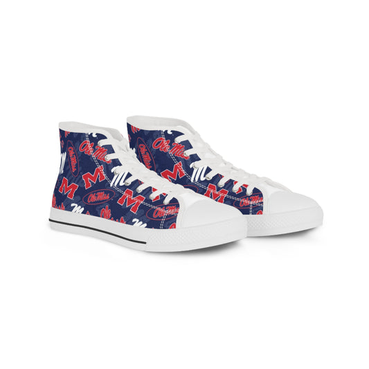 Ole Miss Men's High Top Sneakers