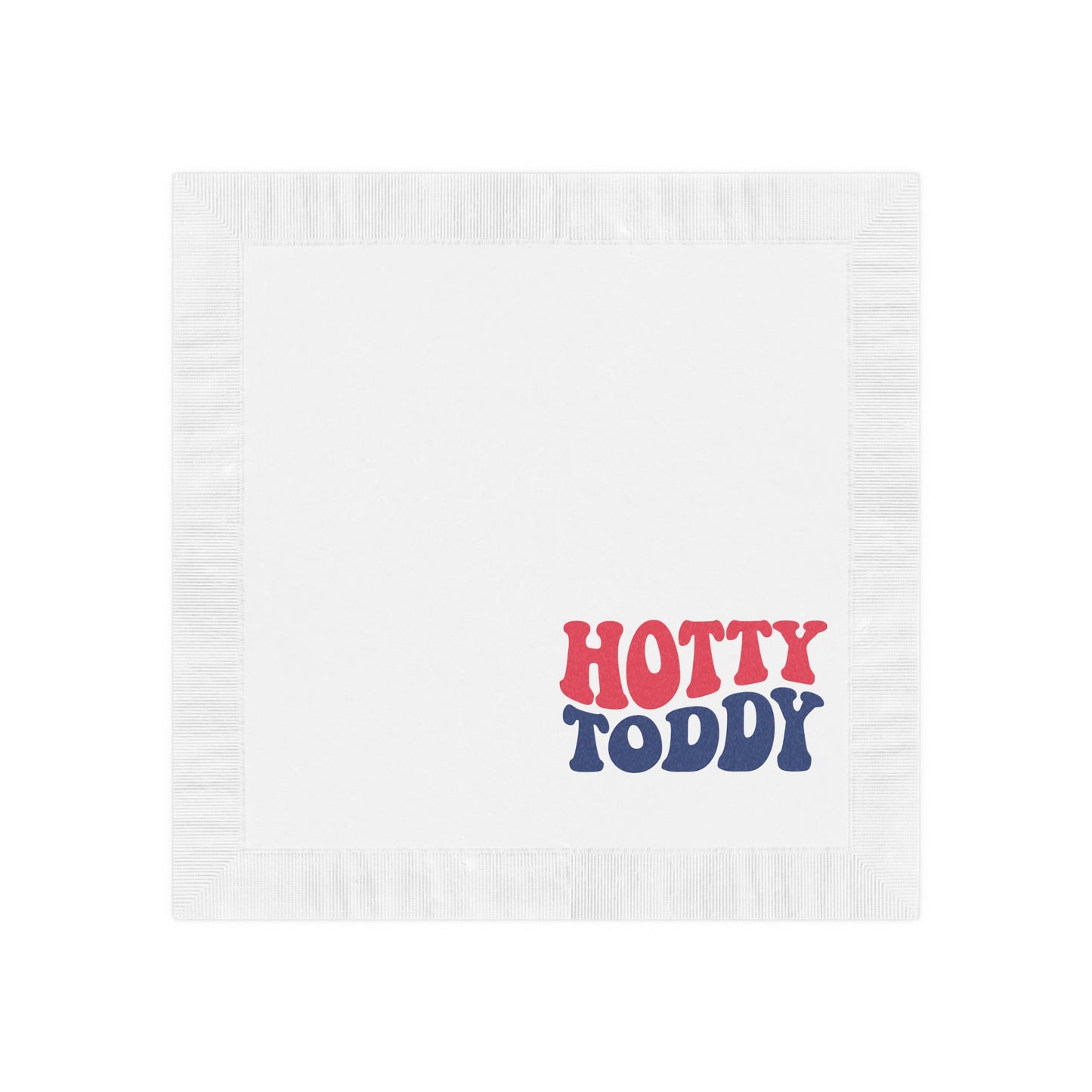 Hotty Toddy White Coined Napkins