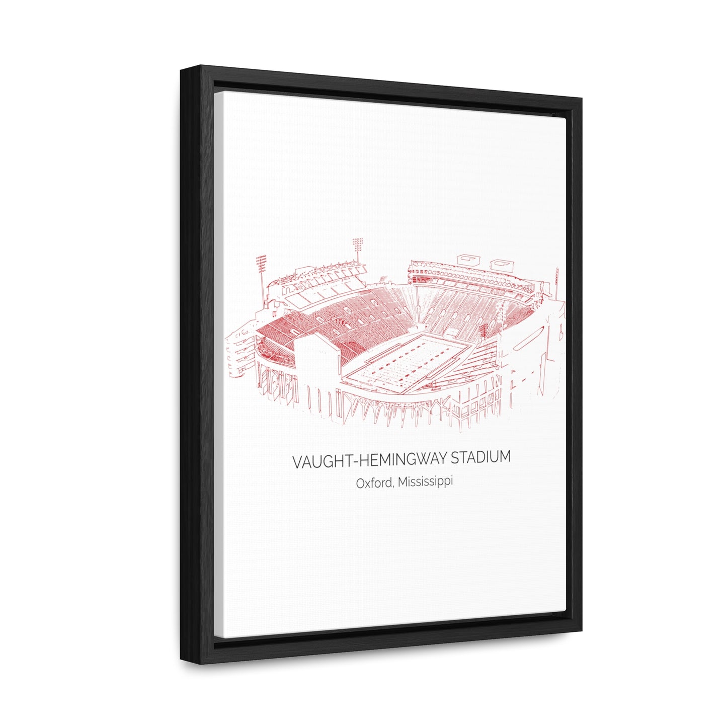 Ole Miss Stadium Gallery Canvas Wraps, Vertical Frame