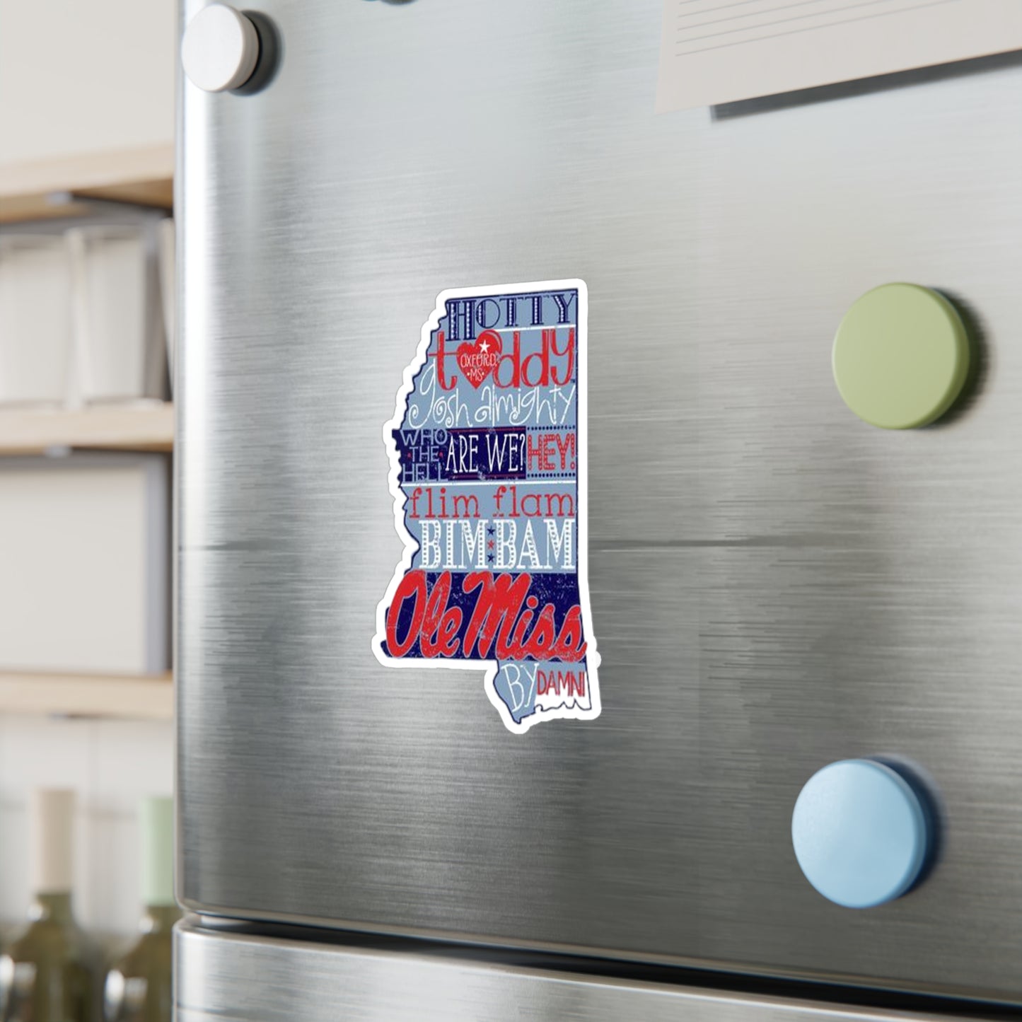 Ole Miss Kiss-Cut Vinyl Decals