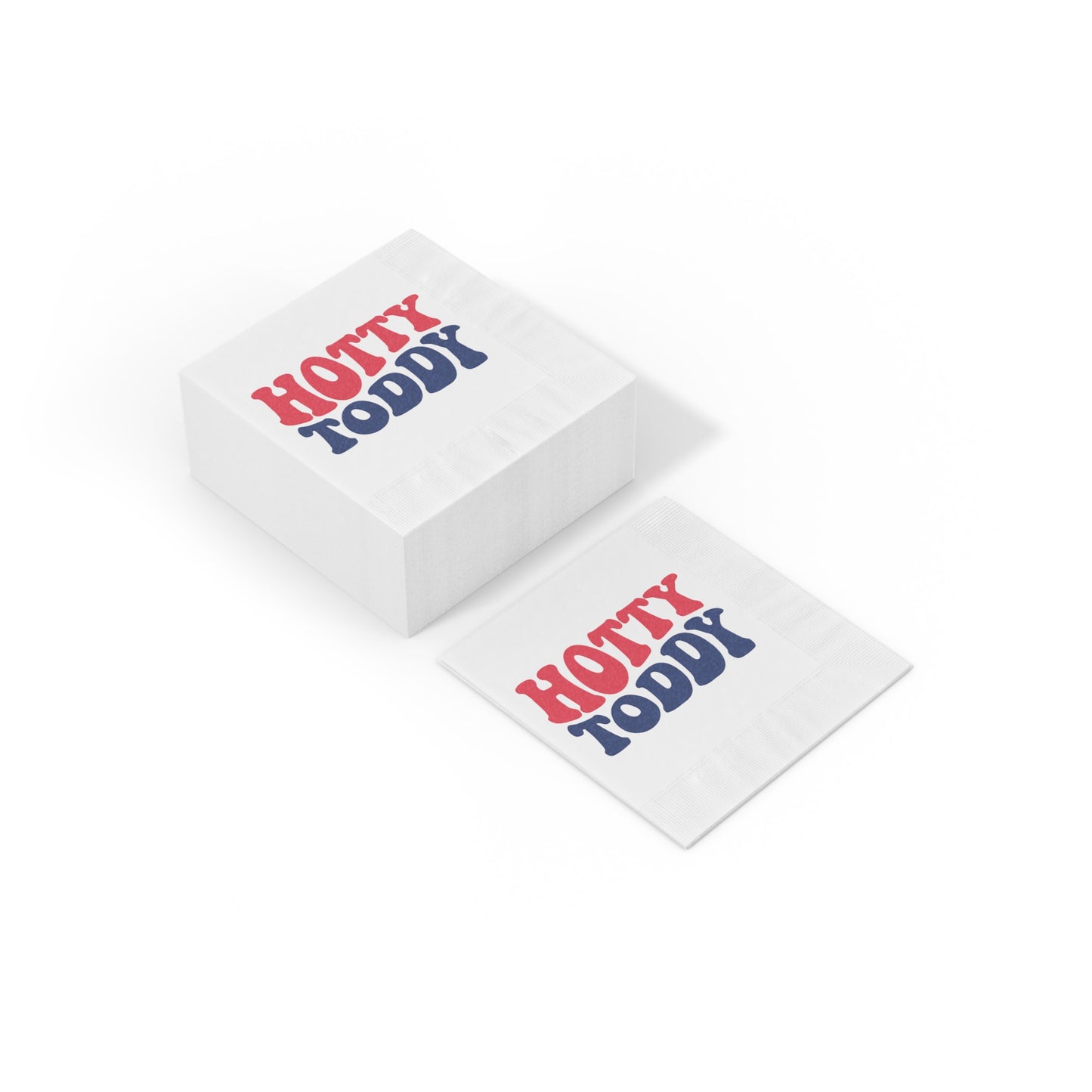 Hotty Toddy White Coined Napkins