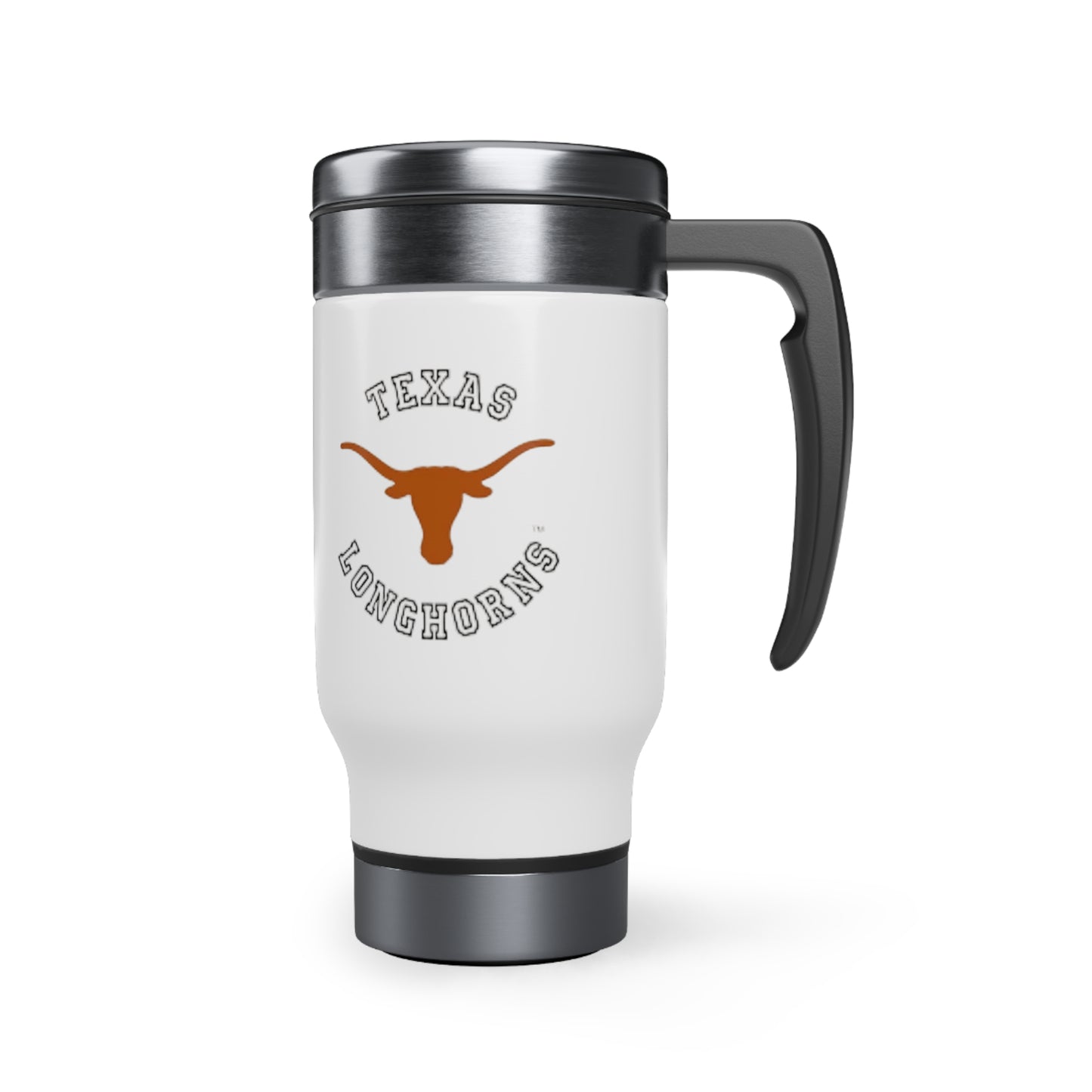 Texas Longhorns Stainless Steel Travel Mug with Handle, 14oz