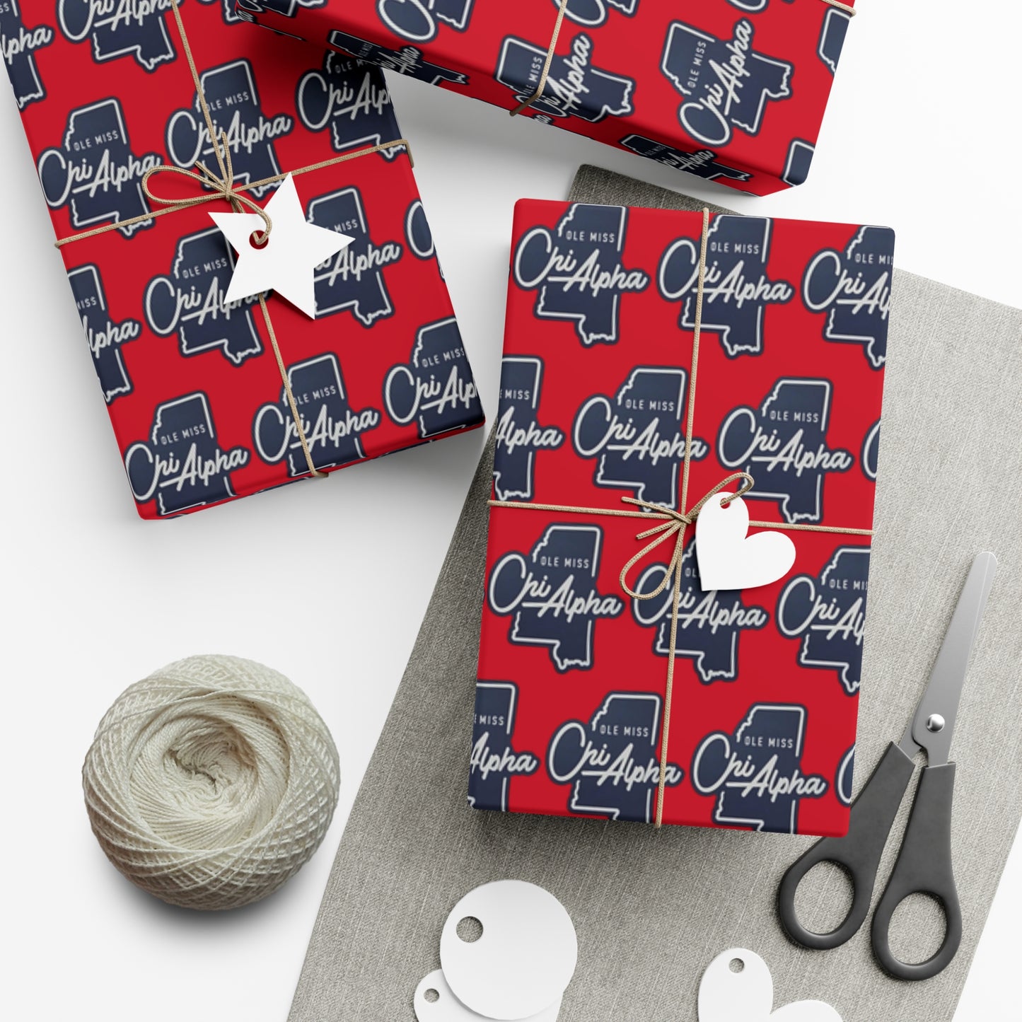 Ole Miss Chi Alpha Gift Wrap Papers