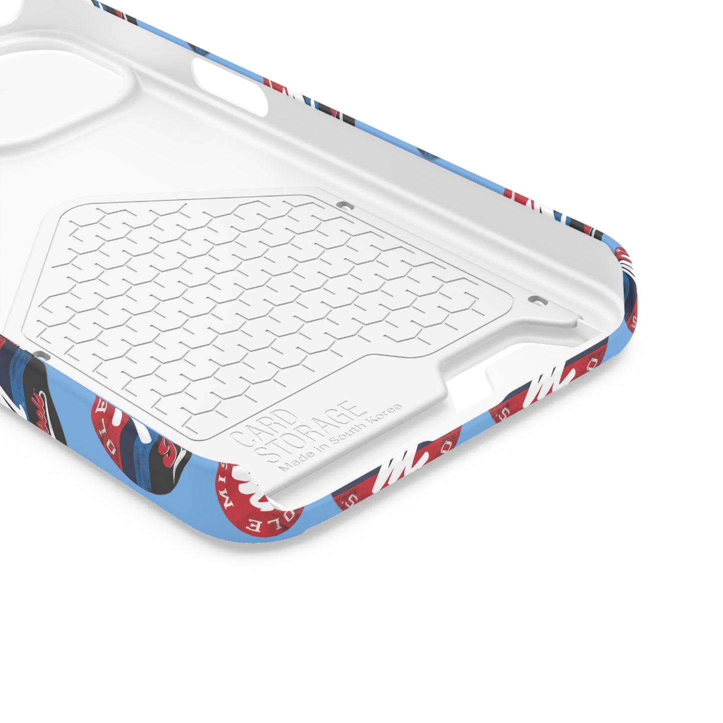 iPhone and Samsung Ole Miss "M" Rebels 1848 (BLUE) Phone Case With Card Holder