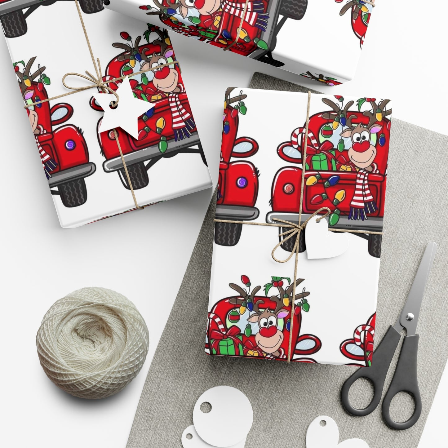 Reindeer Gift Wrap Papers