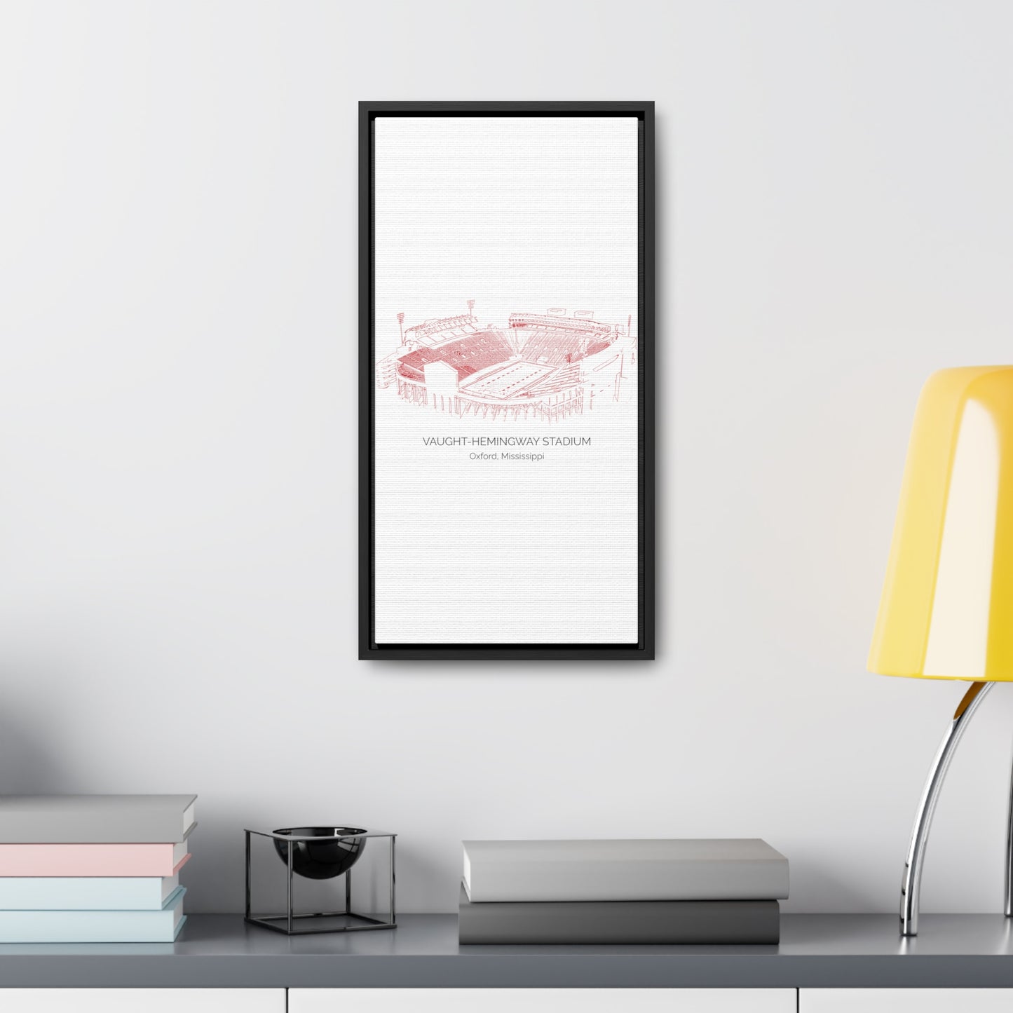 Ole Miss Stadium Gallery Canvas Wraps, Vertical Frame