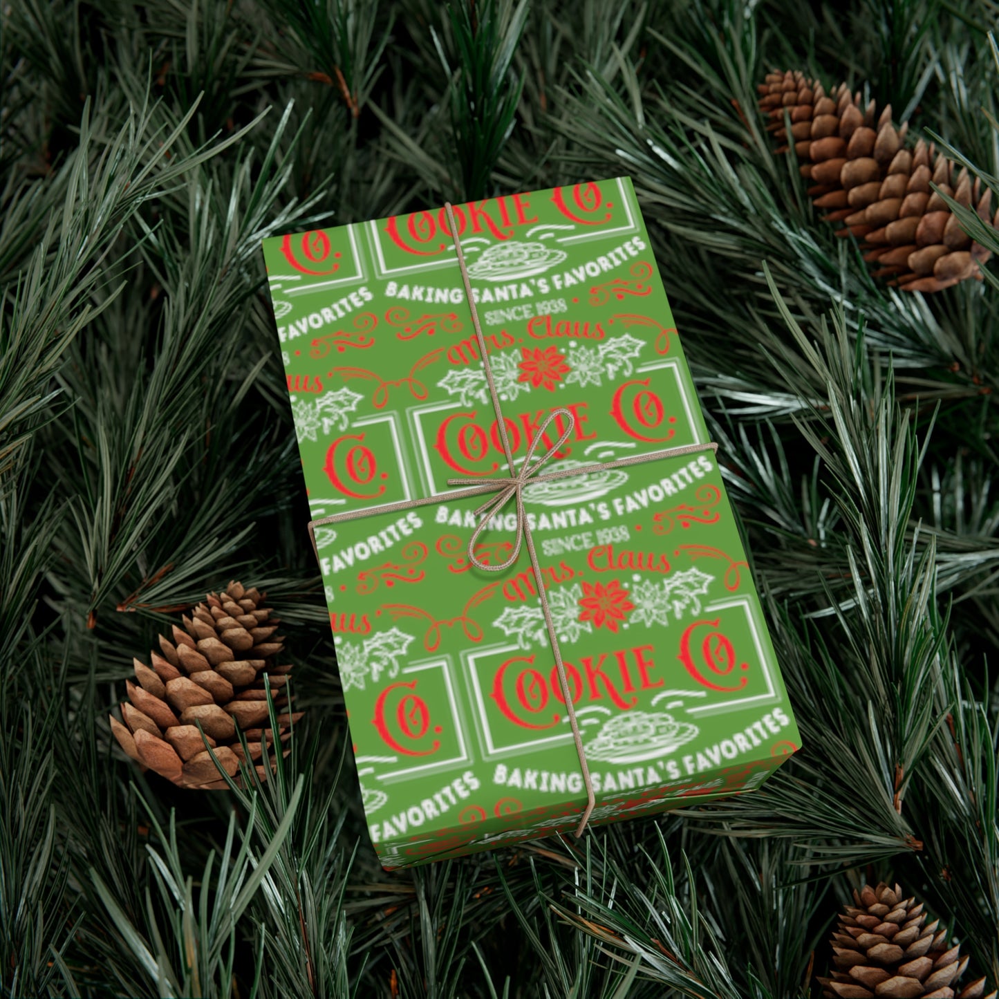 Mrs. Clause Cookie Company Gift Wrap Papers