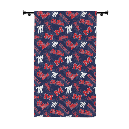 Ole Miss Window Curtains (1 Piece)