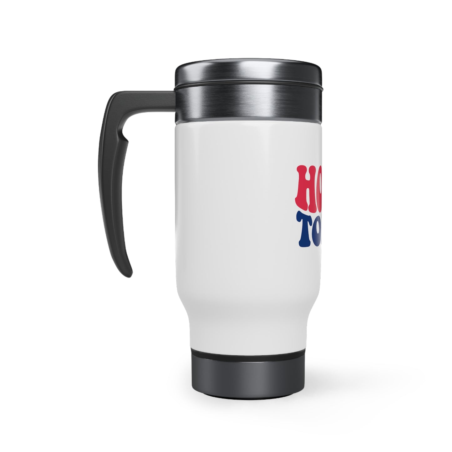 Hotty Toddy Stainless Steel Travel Mug with Handle, 14oz