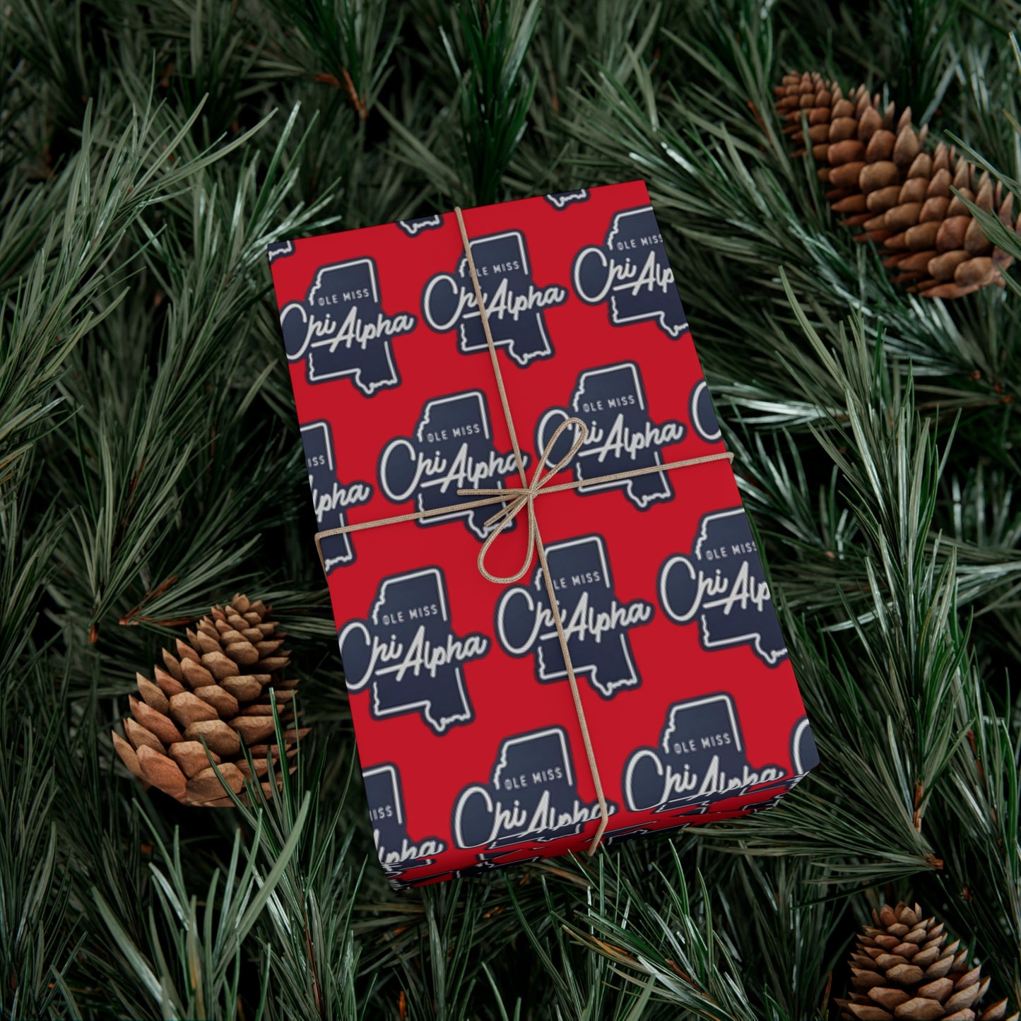 Ole Miss Chi Alpha Gift Wrap Papers