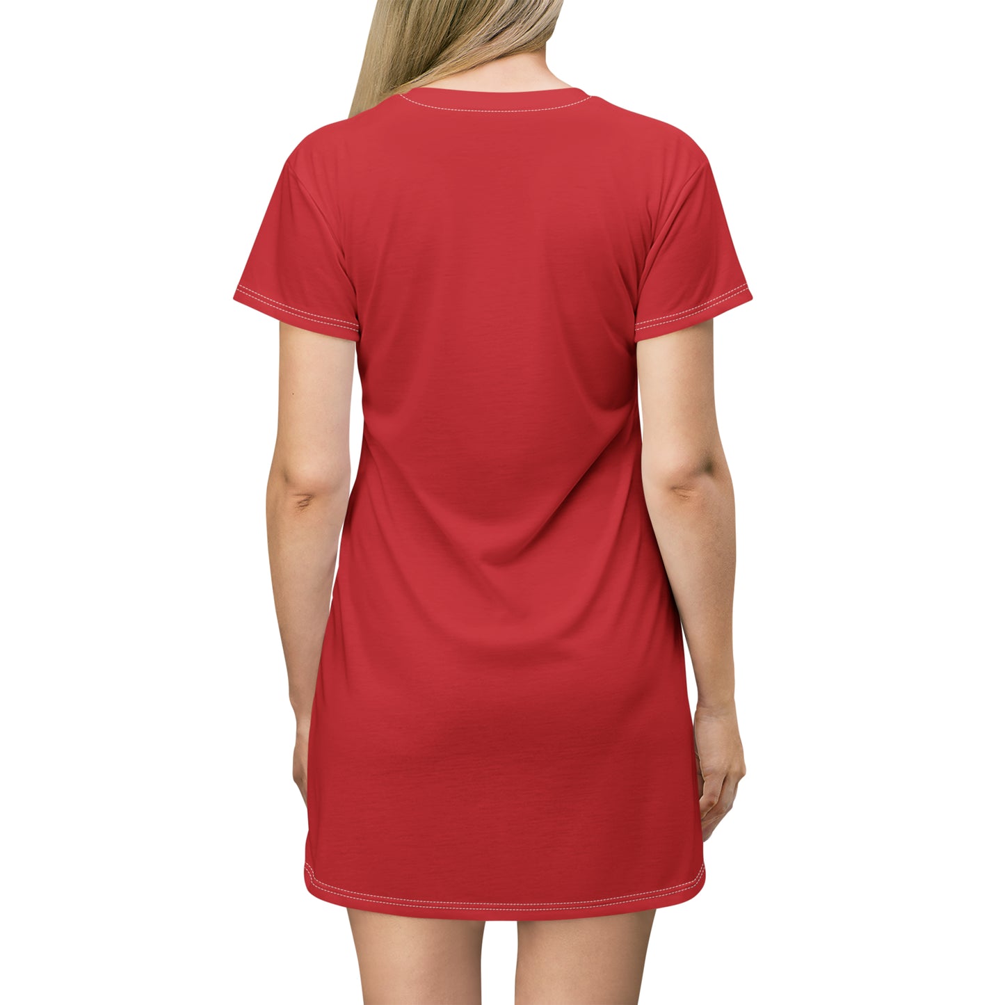Ole Miss T-Shirt Dress (AOP) Red