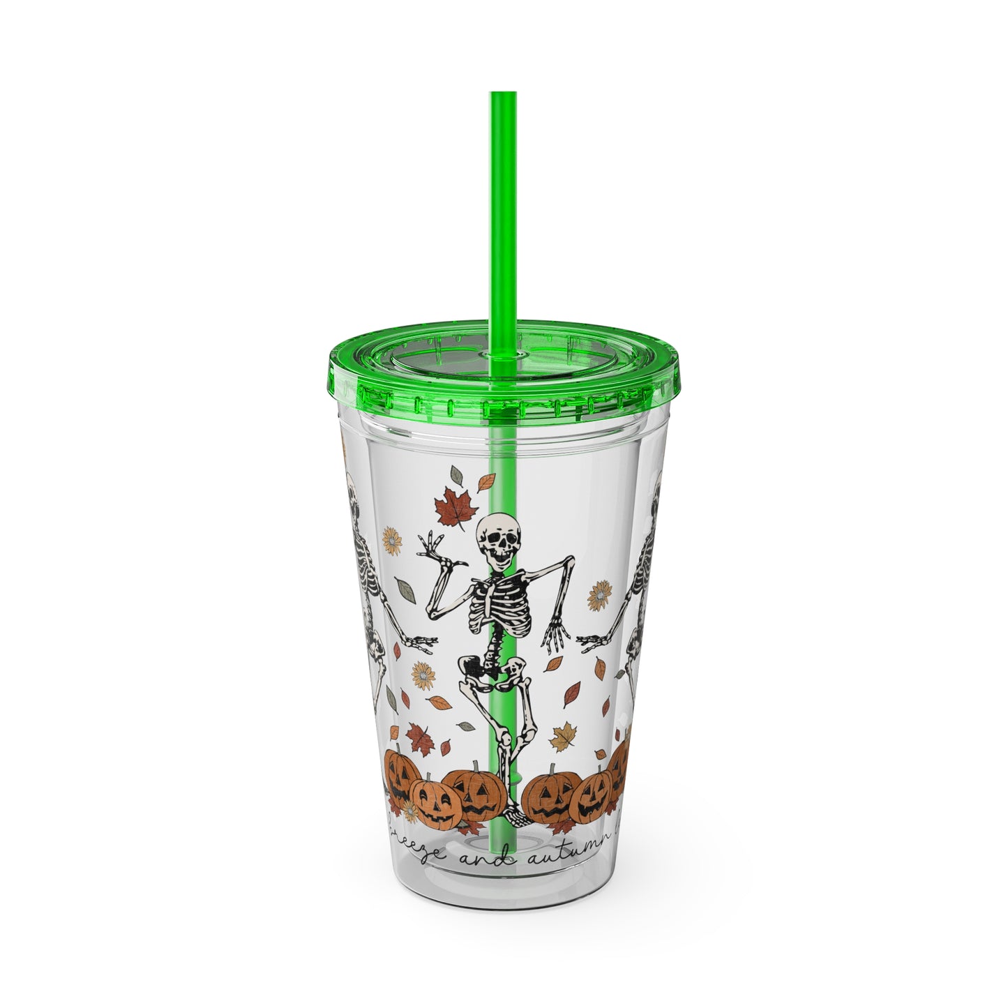 Halloween Sunsplash Tumbler with Straw, 16oz