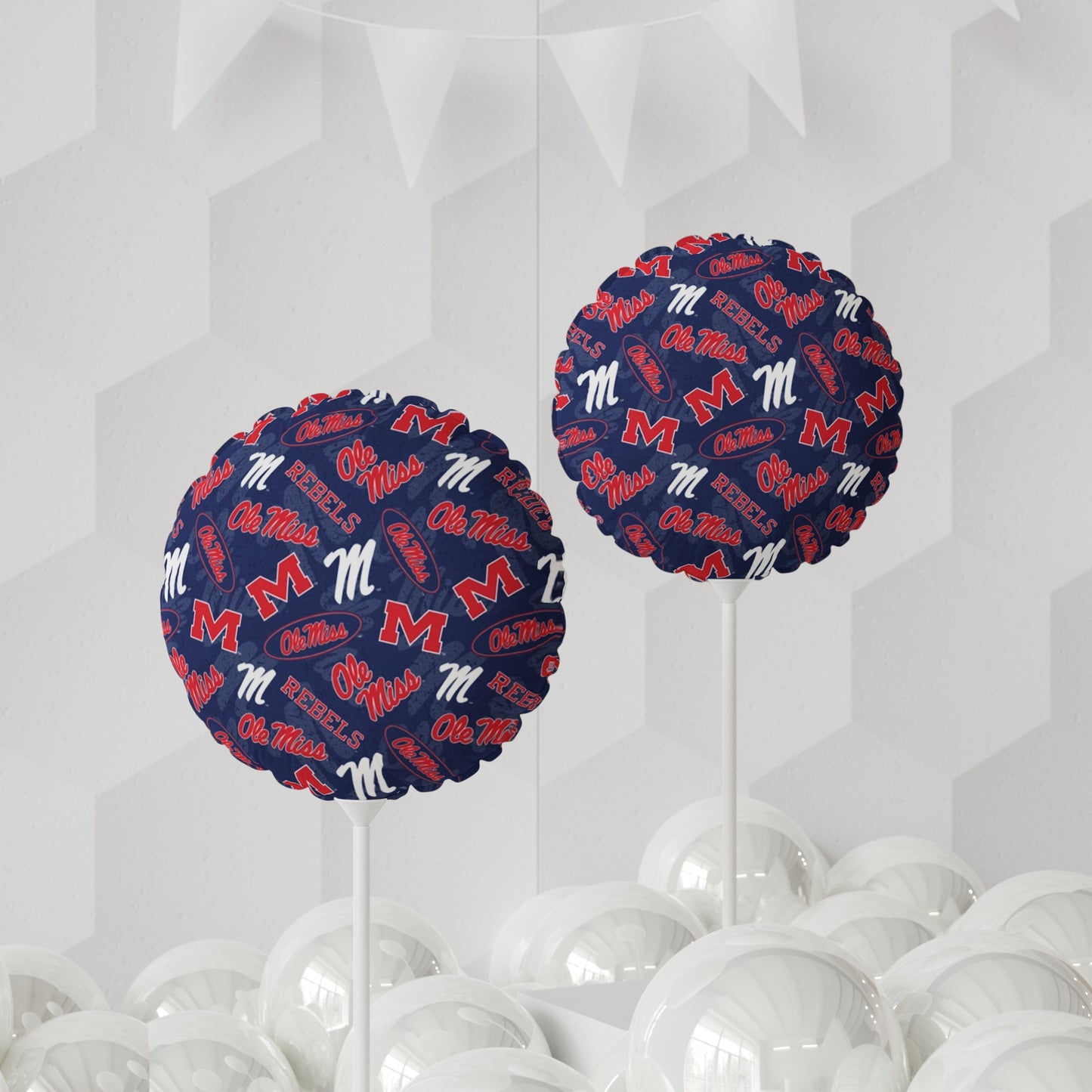 Ole Miss Balloon (Round and Heart-shaped), 11"