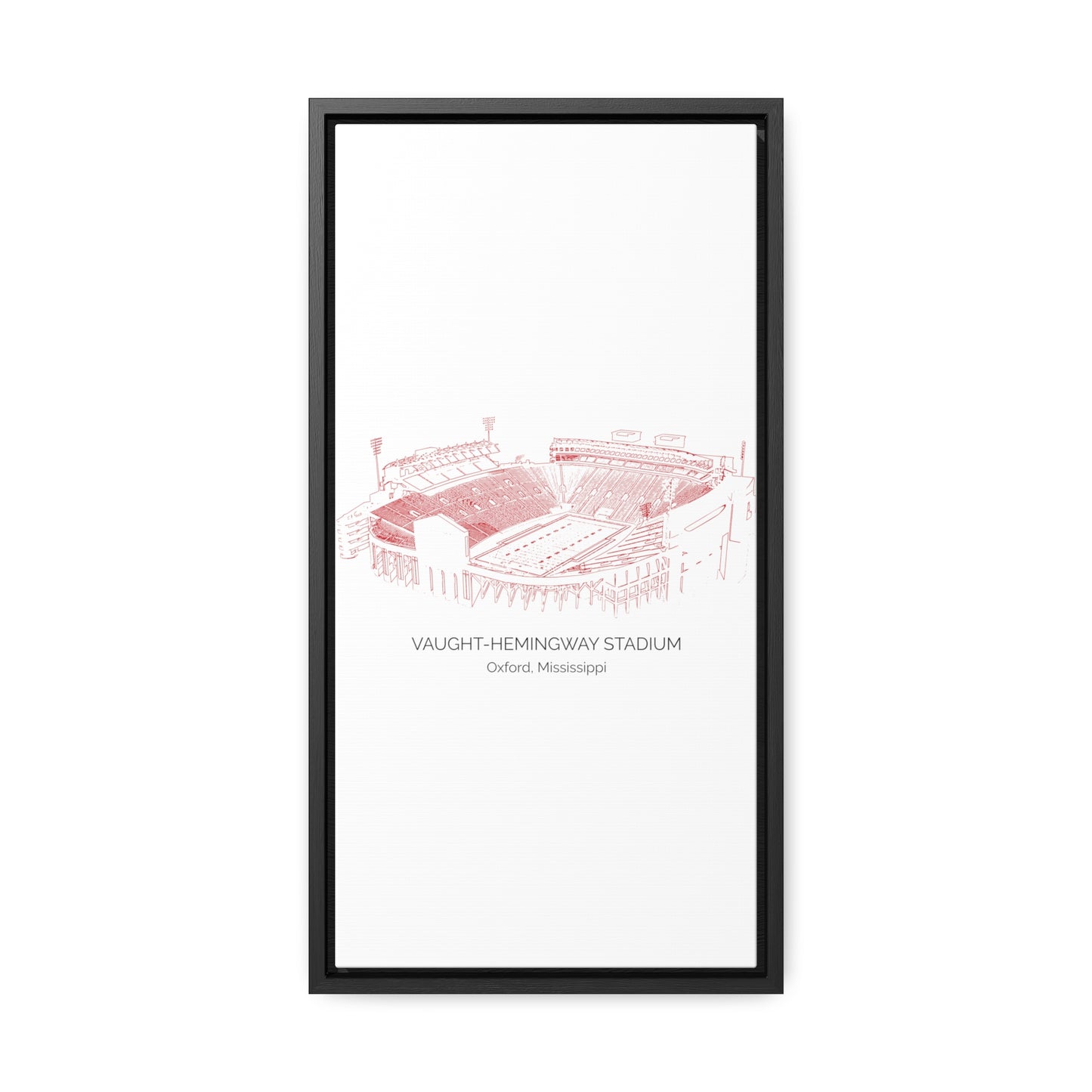 Ole Miss Stadium Gallery Canvas Wraps, Vertical Frame