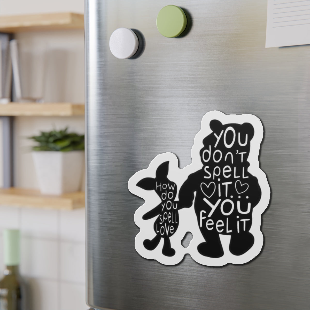 Pooh & Piglet Die-Cut Magnets