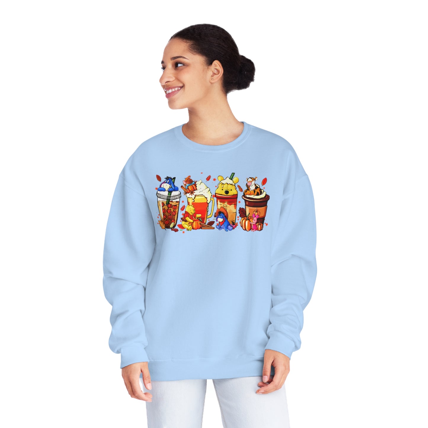 Pooh Bear Latte Unisex NuBlend® Crewneck Sweatshirt