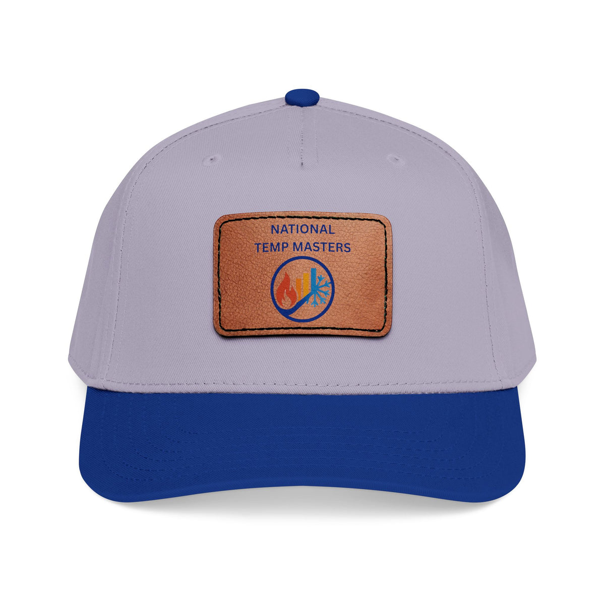 NTM Leather Patch Baseball Cap — "National Temp Masters" Retro Logo