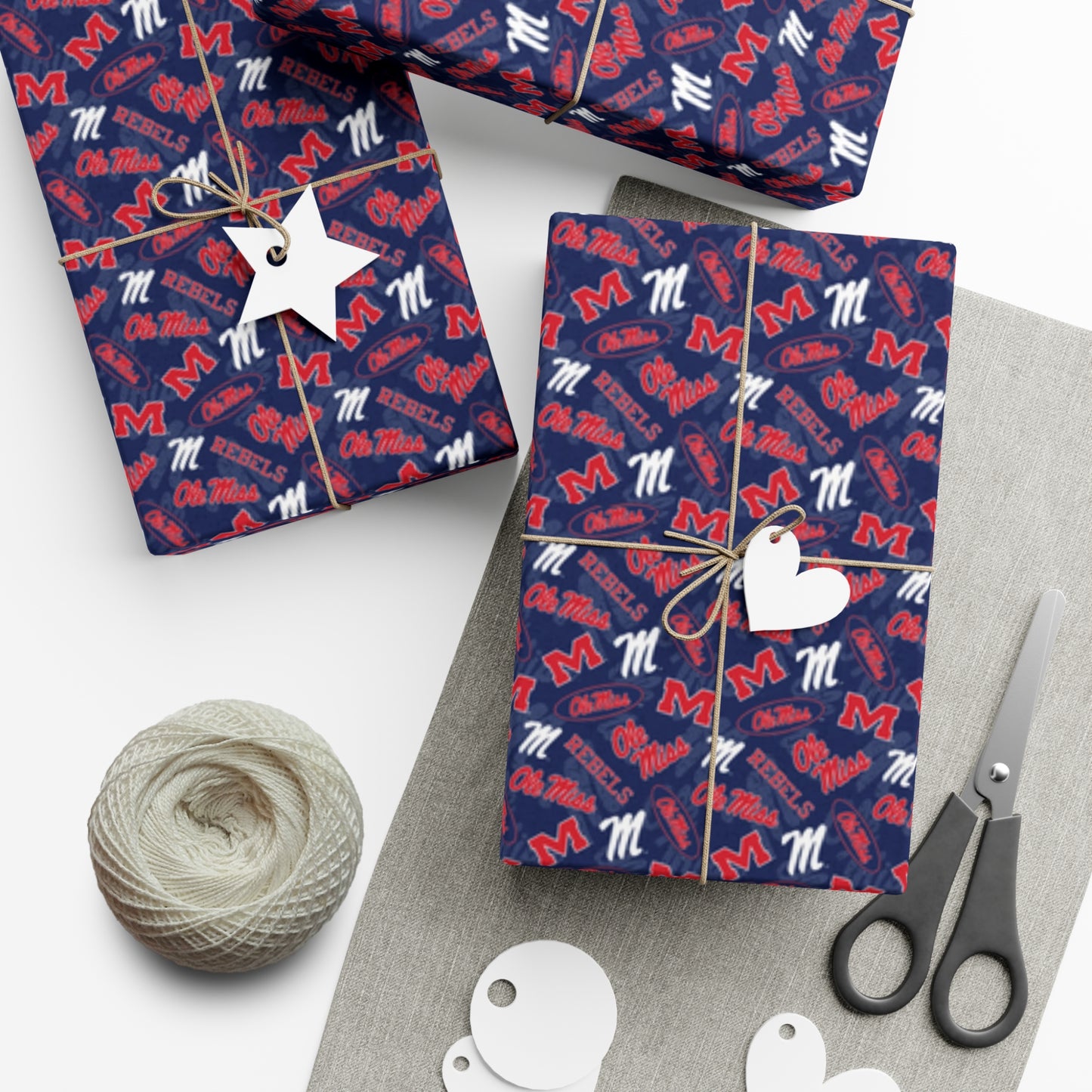 Ole Miss Gift Wrap Papers