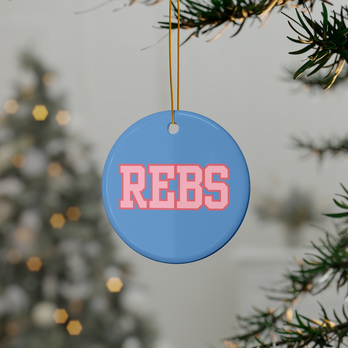 REBS Ceramic Ornaments (1pc, 3pcs, 5pcs, 10pcs) Blue