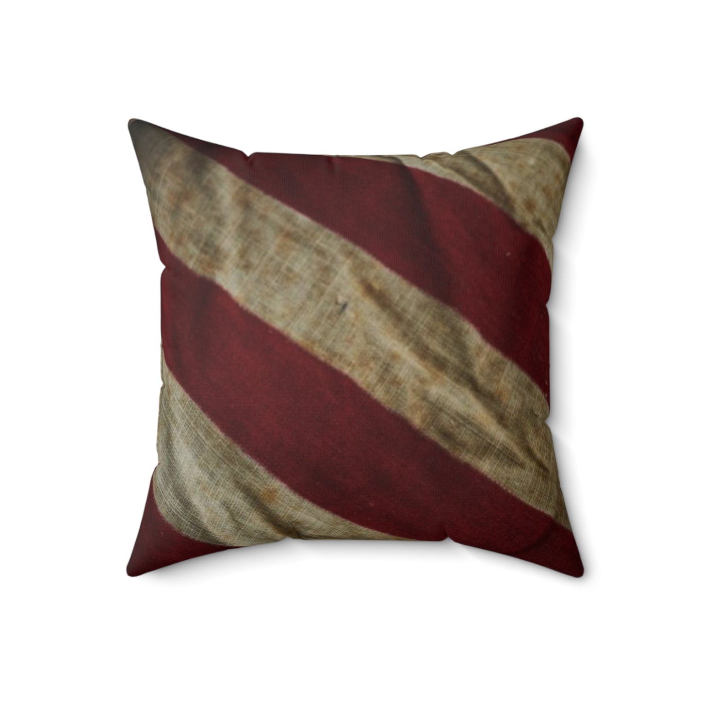 American Flag (Worn) Spun Polyester Square Pillow