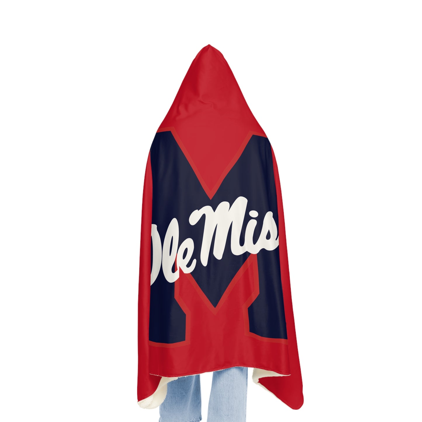 Ole Miss M Snuggle Blanket (Red)