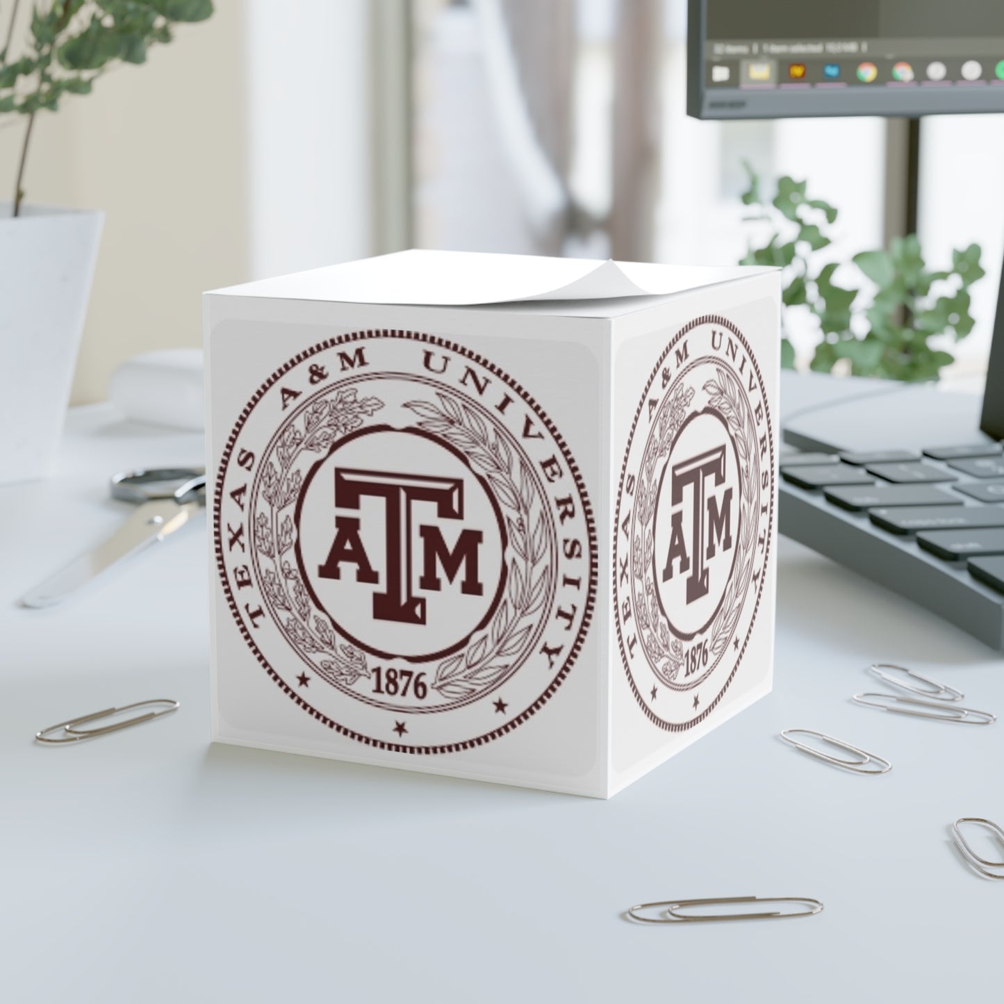 Texas A&M Seal Note Cube