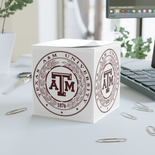 Texas A&M Seal Note Cube