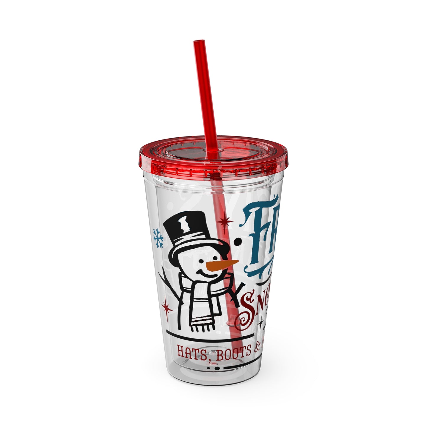 Frosty's Cafe Sunsplash Tumbler with Straw, 16oz