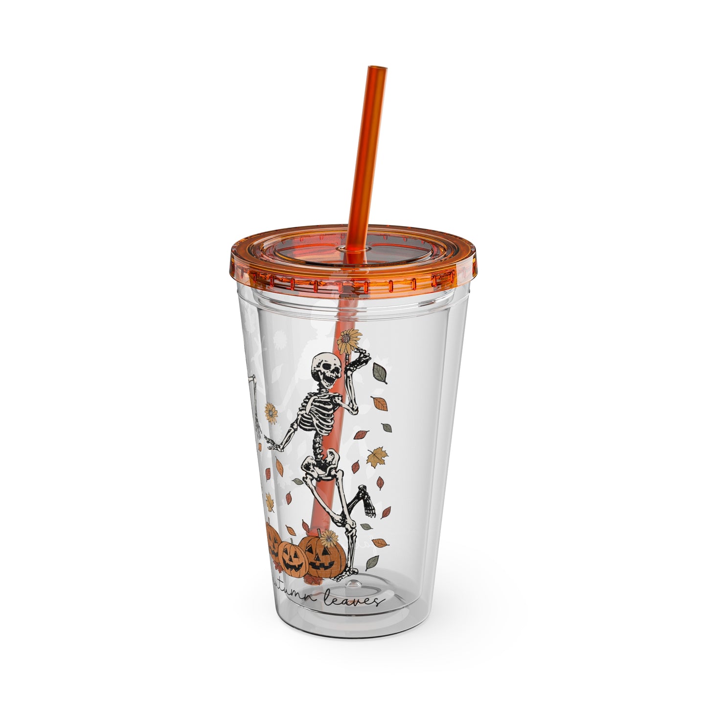 Halloween Sunsplash Tumbler with Straw, 16oz