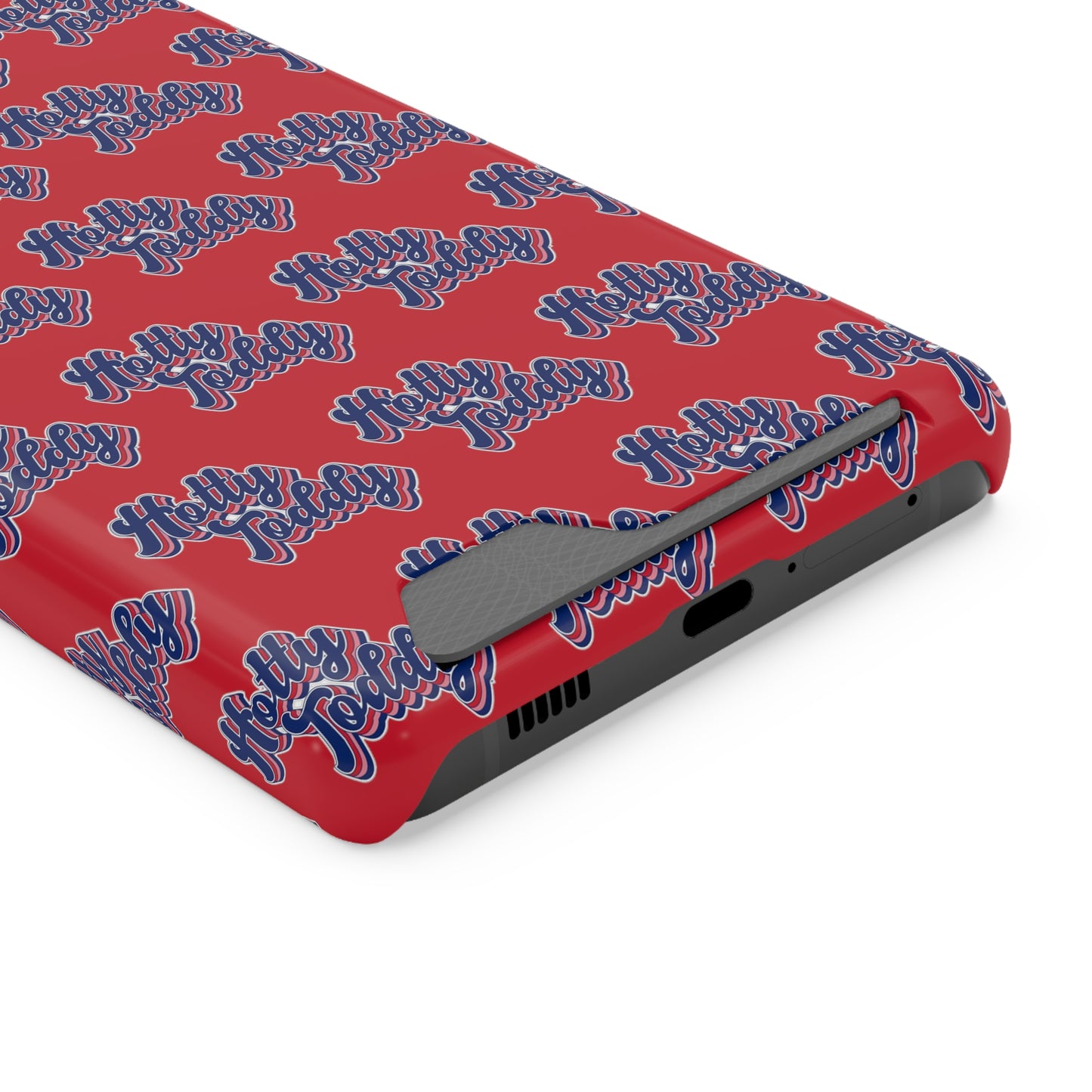 iPhone and Samsung Hotty Toddy (RED) Phone Case With Card Holder