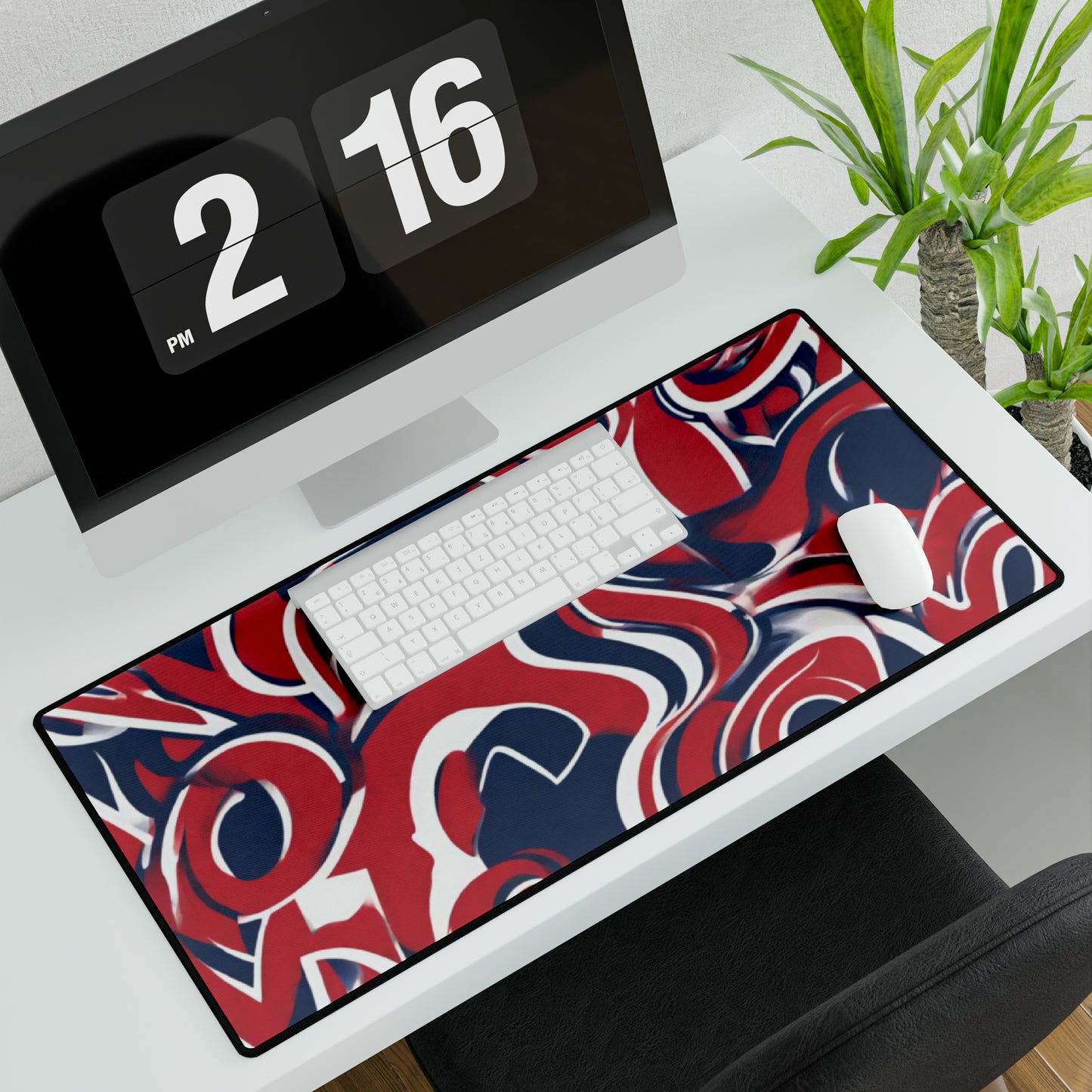 Ole Miss Abstract Desk Mat