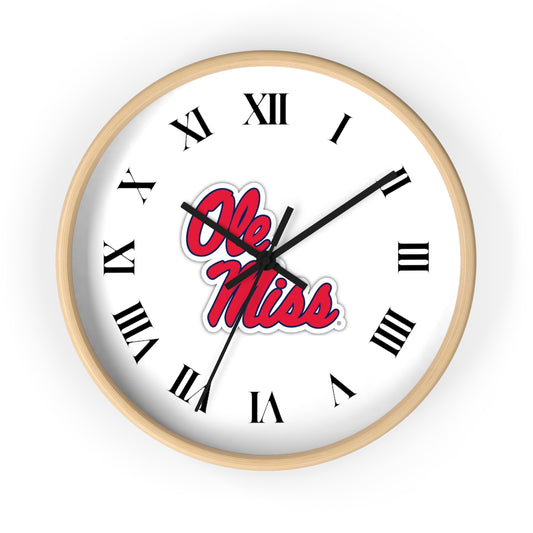 Ole Miss Wall Clock