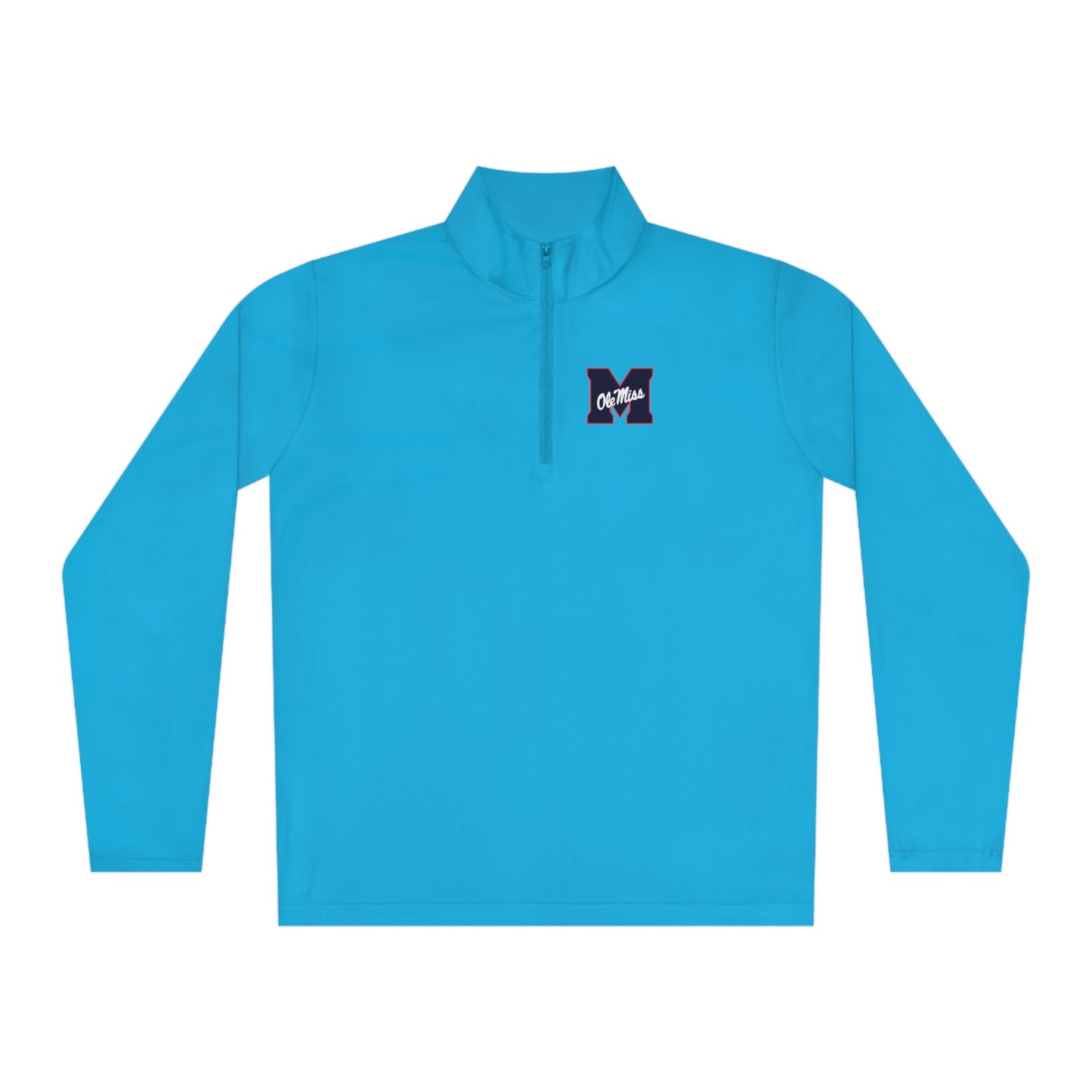 Ole Miss "M" Unisex Quarter-Zip Pullover