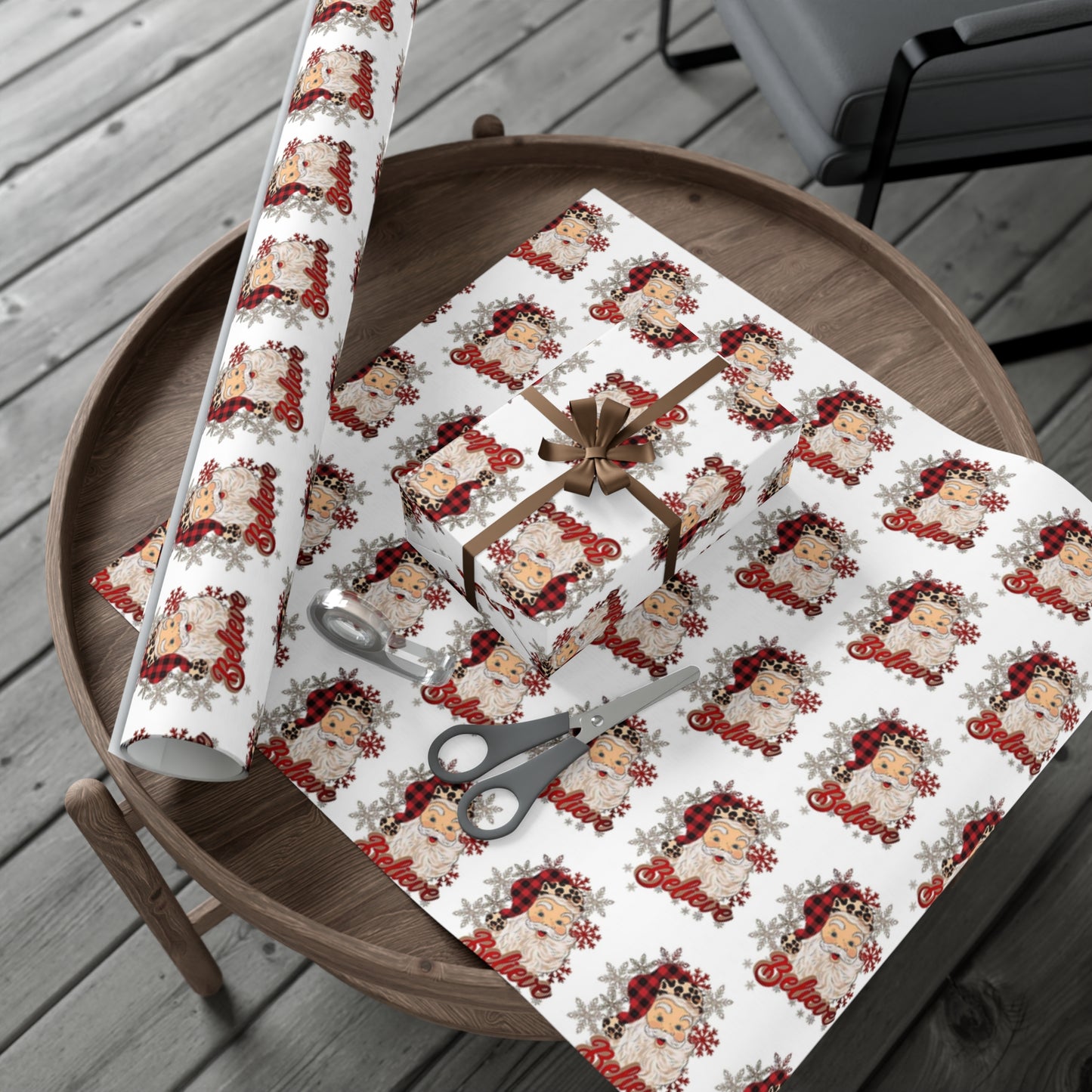 Santa Believe Gift Wrap Papers