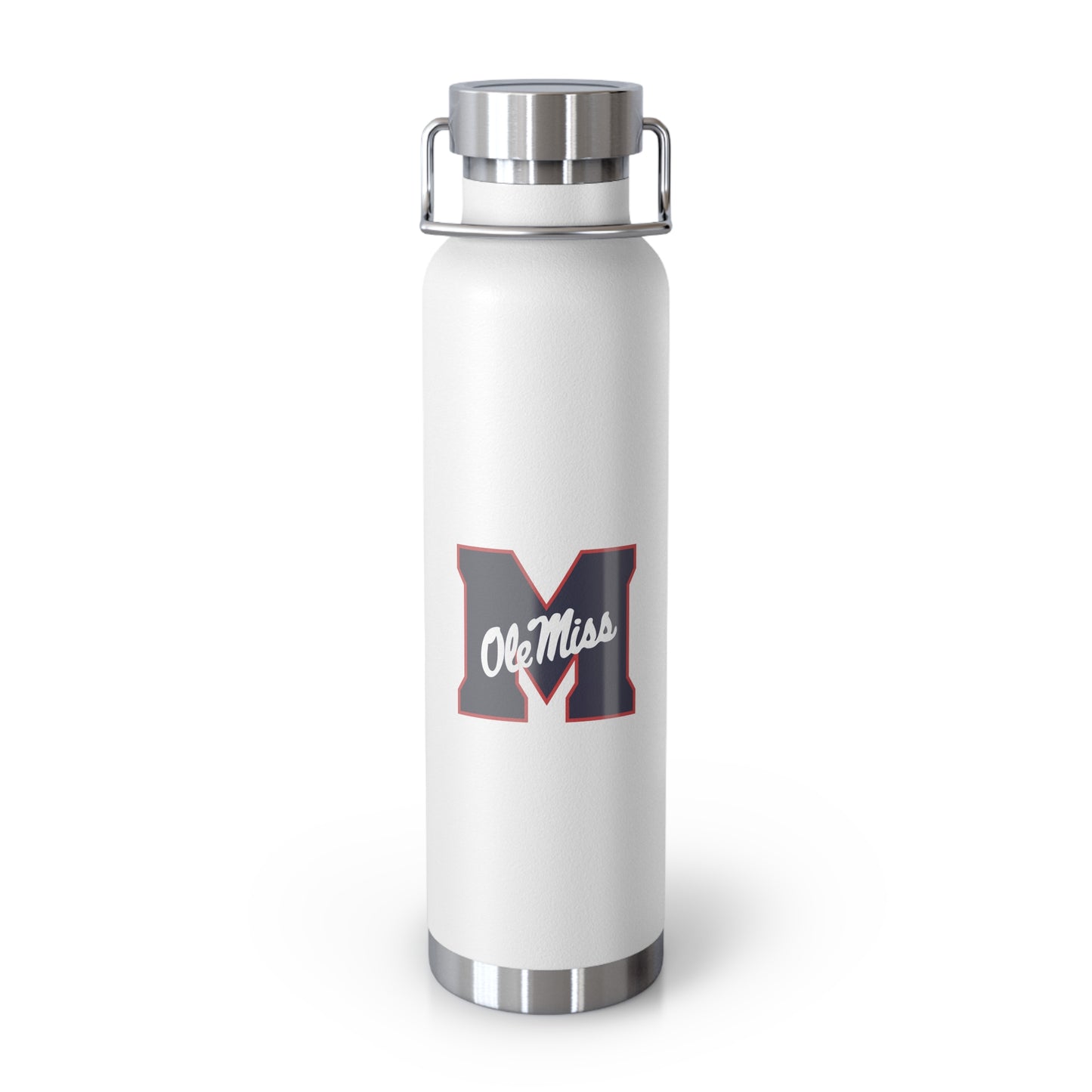 Ole Miss "M" Copper Vacuum Insulated Bottle, 22oz