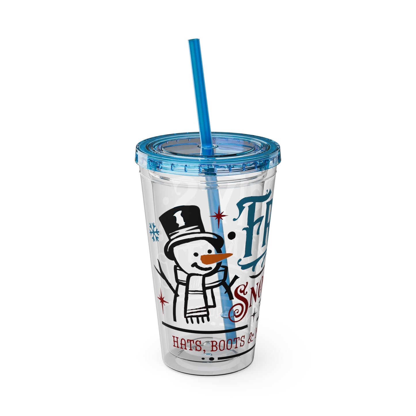 Frosty's Cafe Sunsplash Tumbler with Straw, 16oz