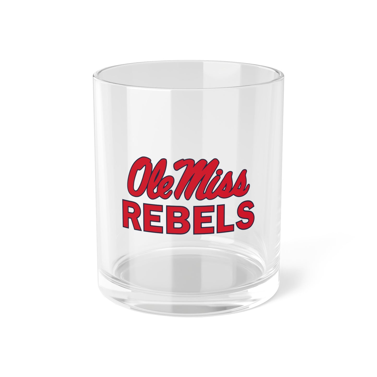 Ole Miss Rebels Bar Glass