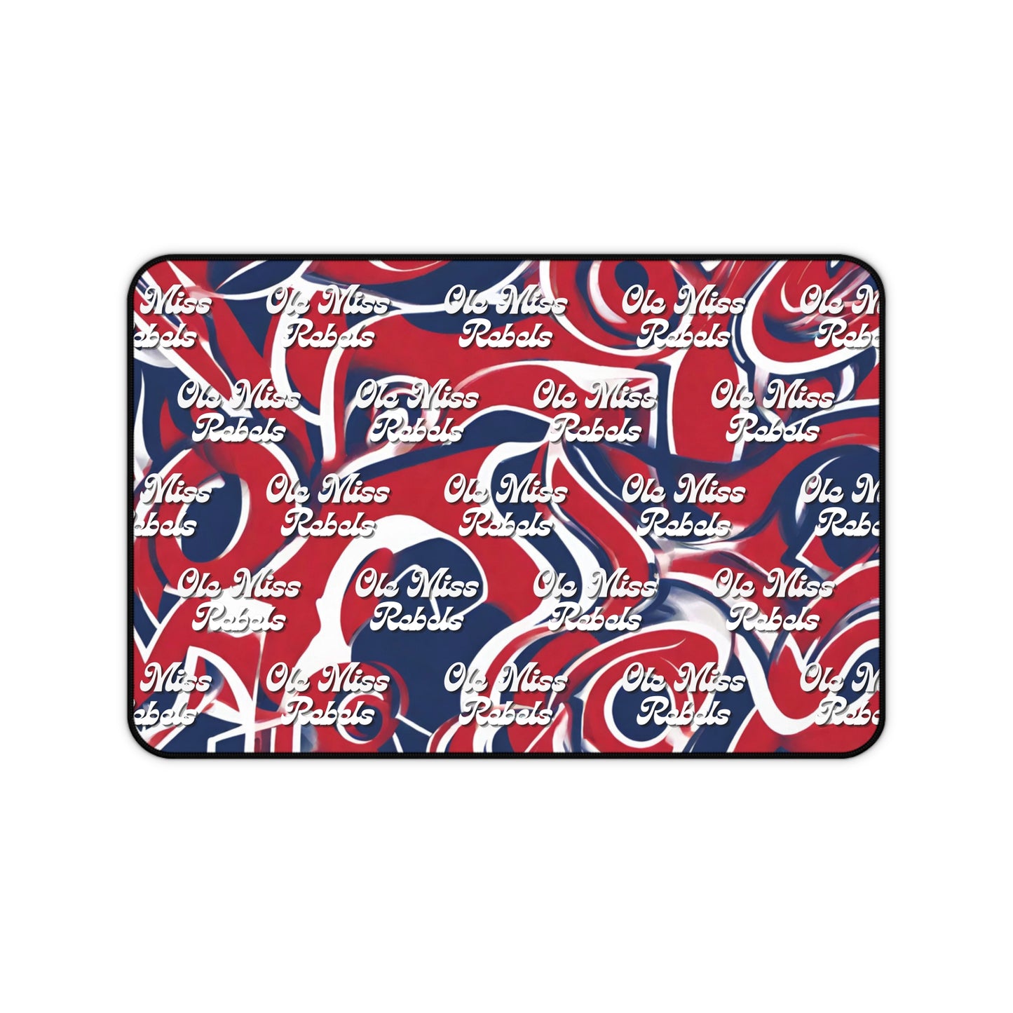 Ole Miss Rebels Abstract Desk Mat