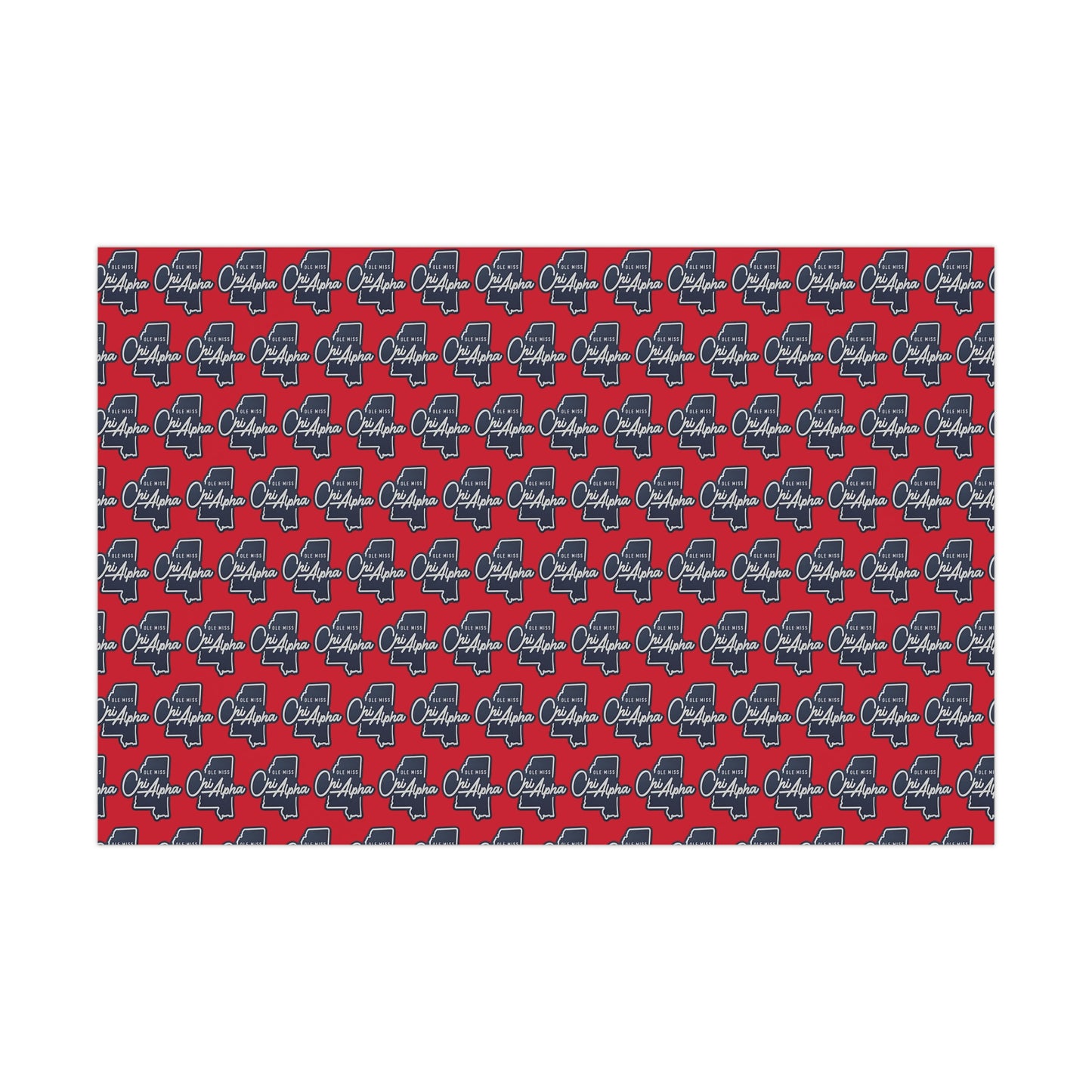 Ole Miss Chi Alpha Gift Wrap Papers