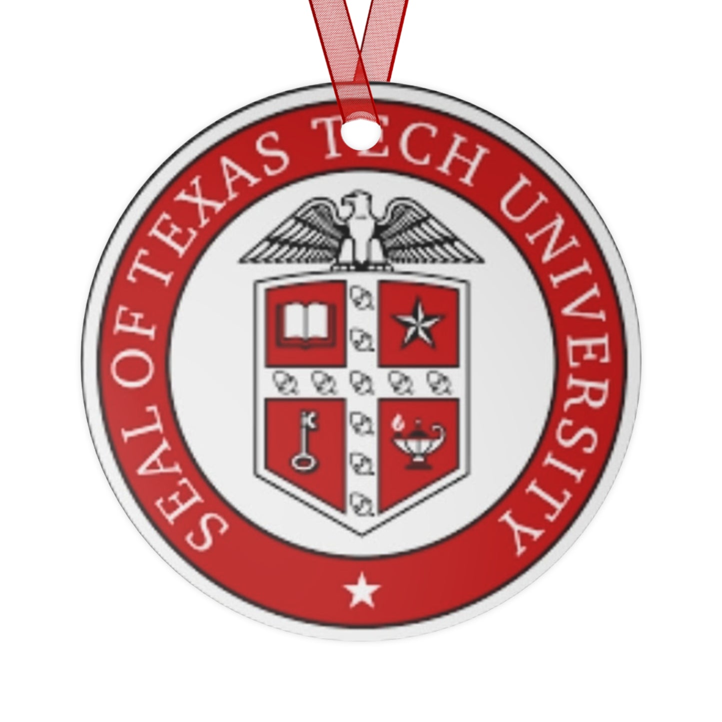 Texas Tech Metal Ornaments