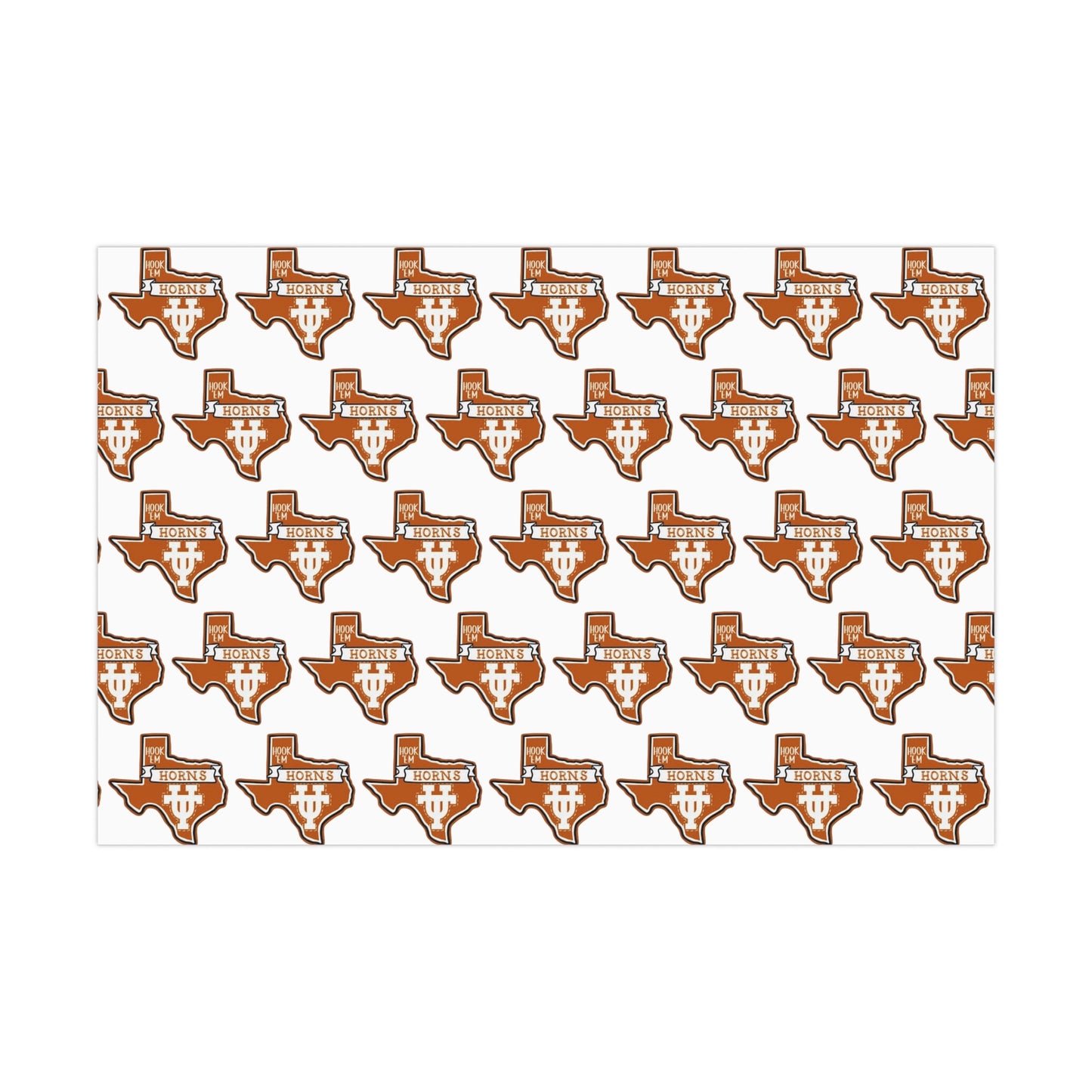 Hook em Horns UT Gift Wrap Papers